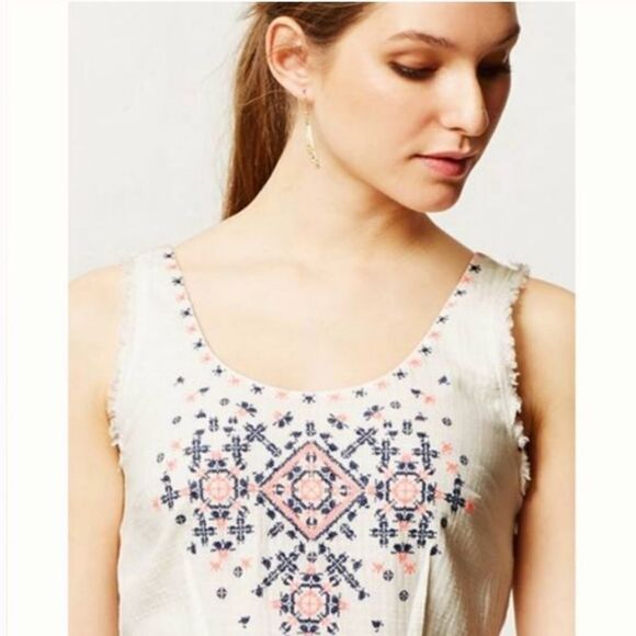 Anthro Holding Horses Cissie Embroidered dress - Picture 3 of 8